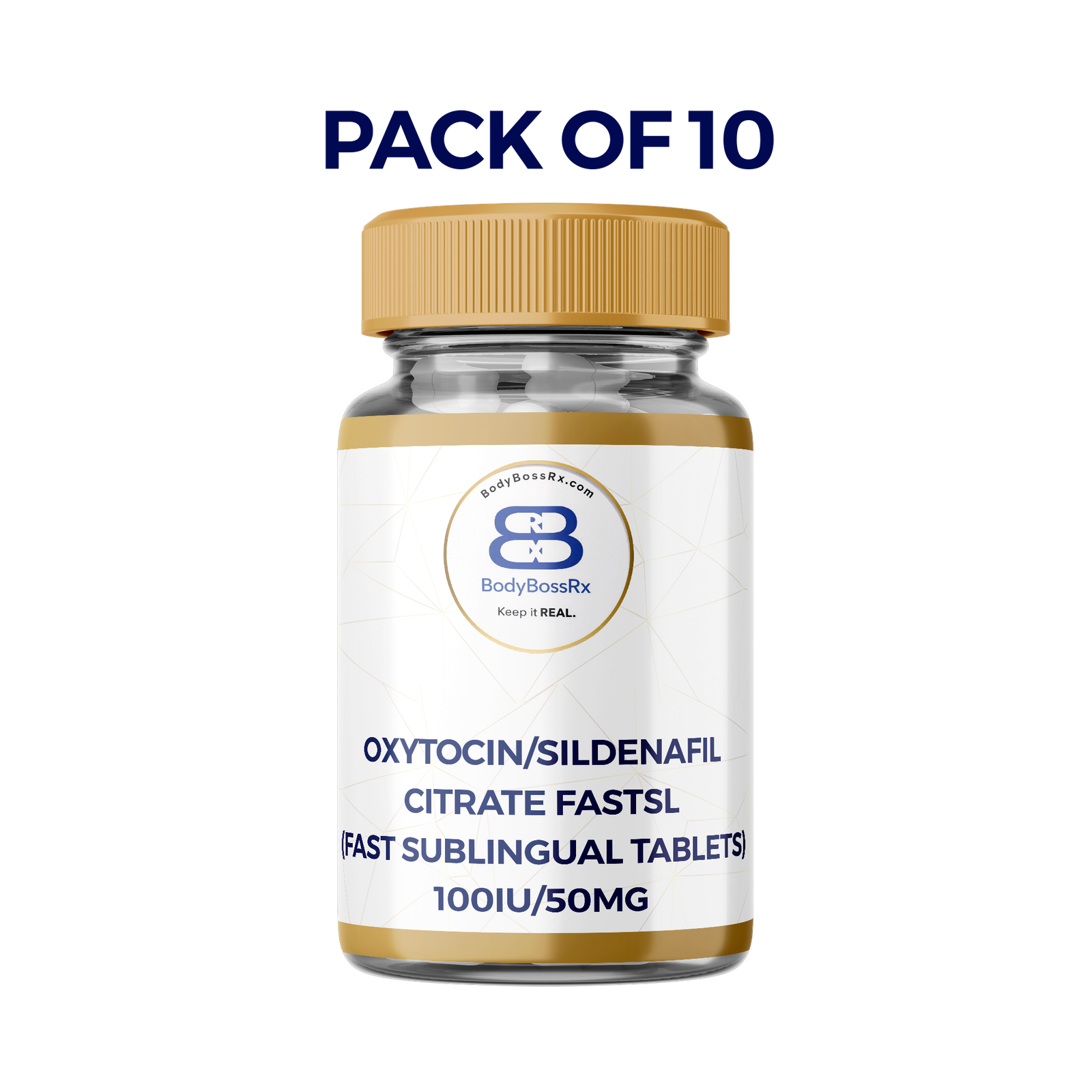 Oxytocin/Sildenafil Citrate FASTSL (Fast Sublingual Tablets) 10 pack: 100iu/50mg