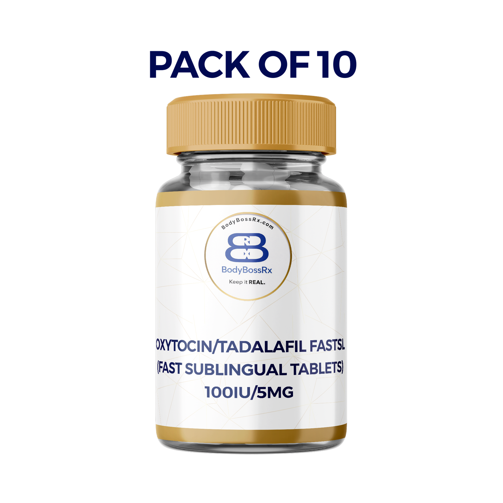 Oxytocin/Tadalafil FASTSL (Fast Sublingual Tablets) 10 pack: 100iu/5mg