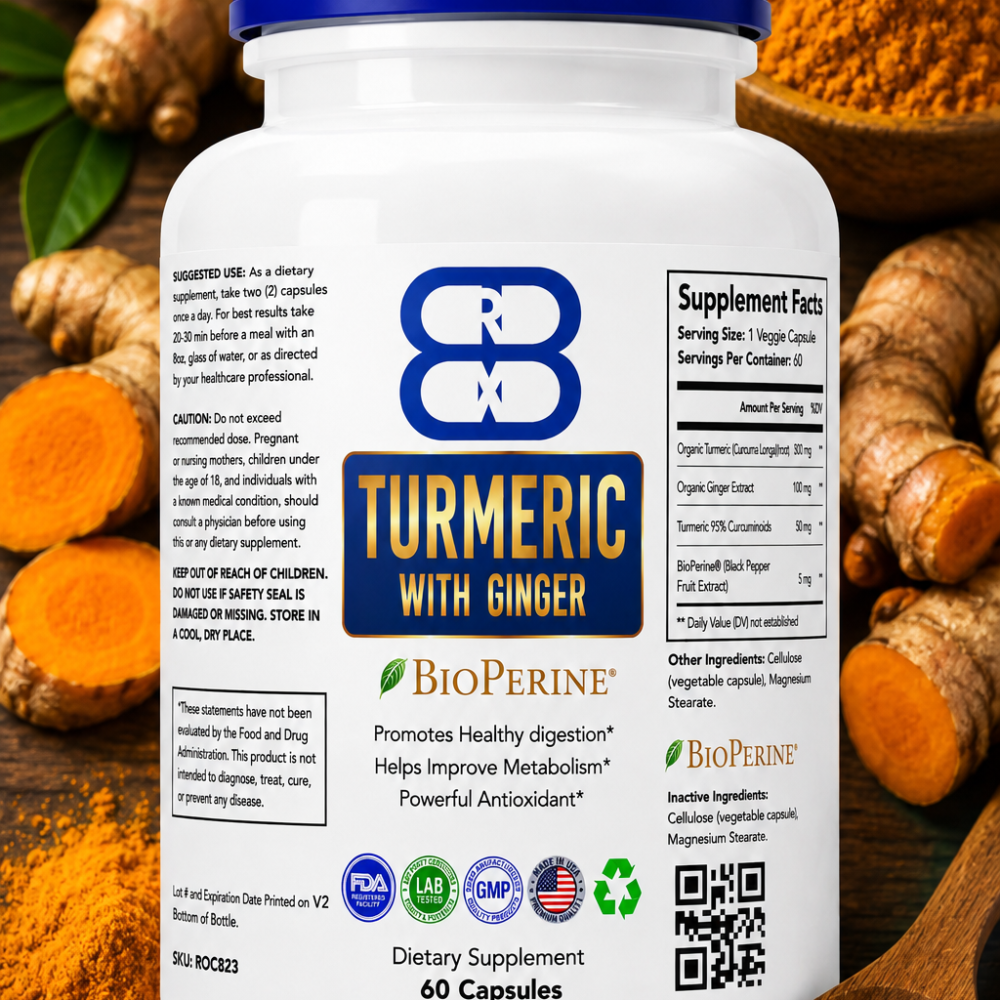 Turmeric with Ginger  -  60 Count